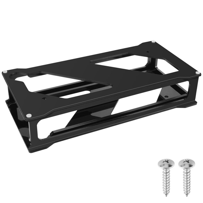 Desk Setup Hub - ที่วางอะคริลิกใต้โต๊ะสำหรับสถานีเชื่อมต่อ Dell WD19 ขายึดแบบซ่อนสำหรับฮับ ด็อค อุปกรณ์จัดระเบียบใต้โต๊ะ