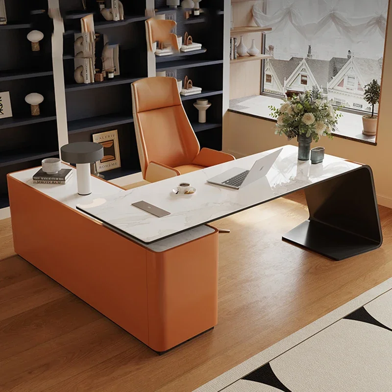 Desk Setup Corner - โต๊ะคอมพิวเตอร์ โต๊ะสำนักงาน อุปกรณ์เสริมสำนักงาน โต๊ะเข้ามุม โต๊ะทำงาน โต๊ะอ่านหนังสือ