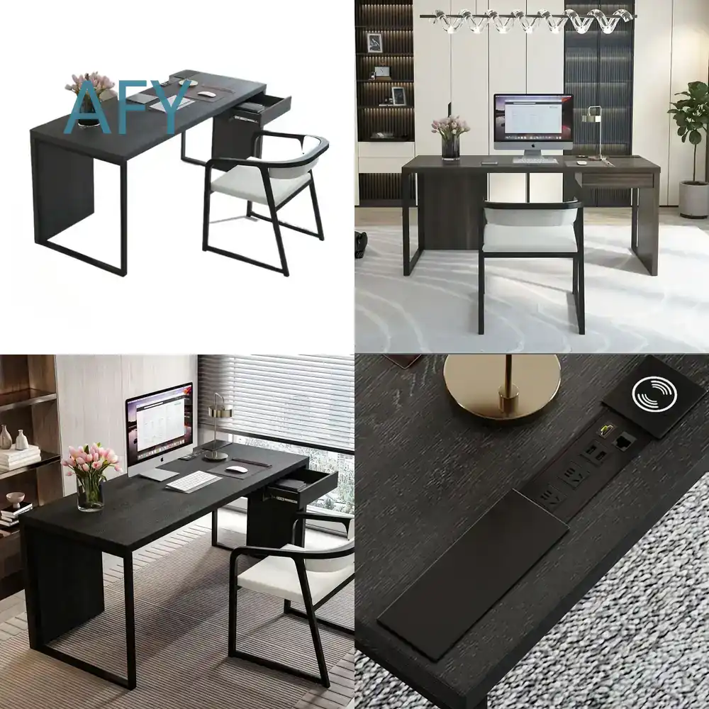 Desk Setup Corner - โต๊ะเข้ามุมสำหรับวางแล็ปท็อป ปรับระดับความสูงได้ อุปกรณ์เสริมสำหรับตั้งคอมพิวเตอร์ เหมาะสำหรับนักเรียน เล่นเกม ทำงาน