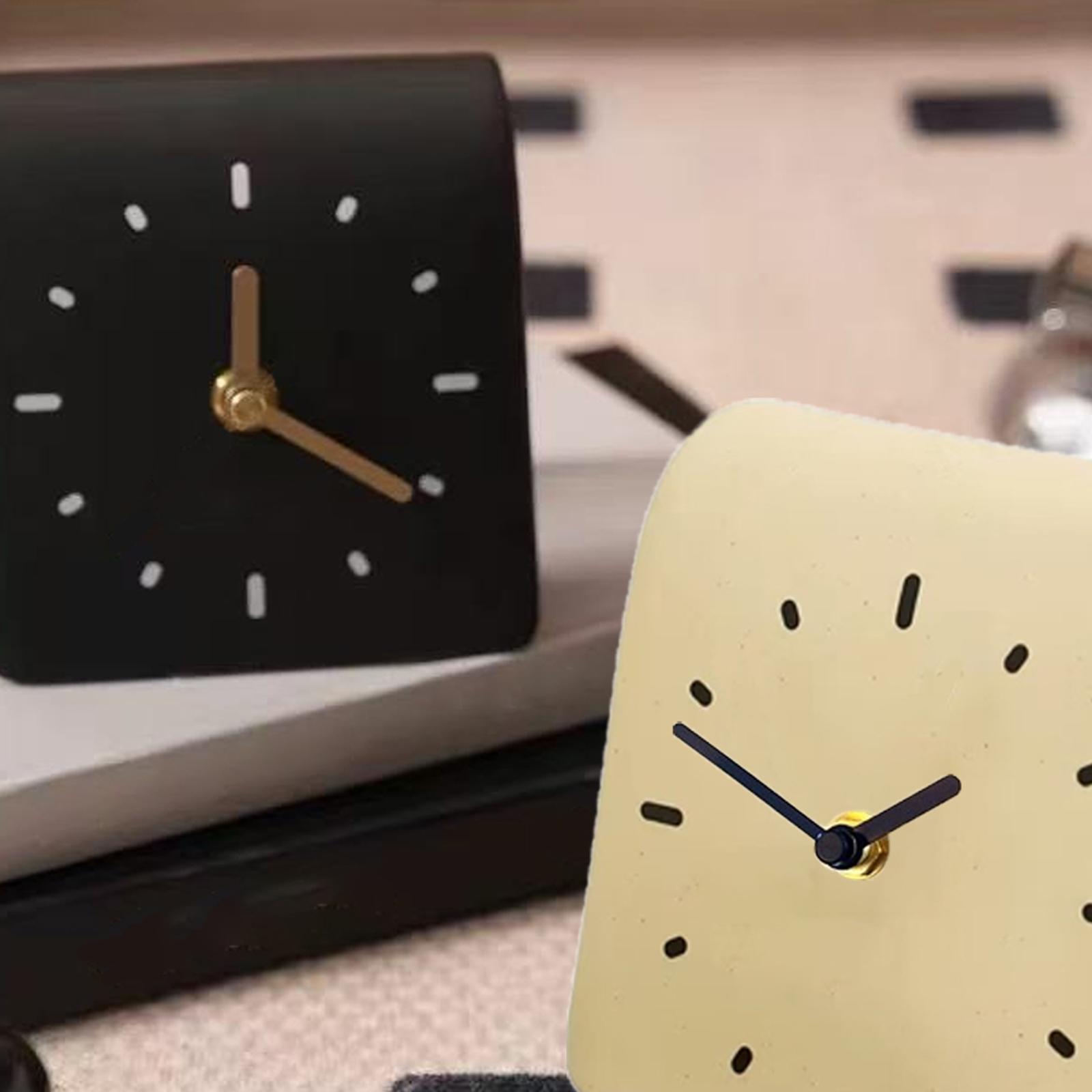 Desk Setup Productivity - นาฬิกาตั้งโต๊ะ นาฬิกาศิลปะสมัยใหม่ นาฬิกาติดชั้นวางของ นาฬิกาตกแต่งแบบเงียบ สำหรับโต๊ะทำงาน ห้องเด็ก