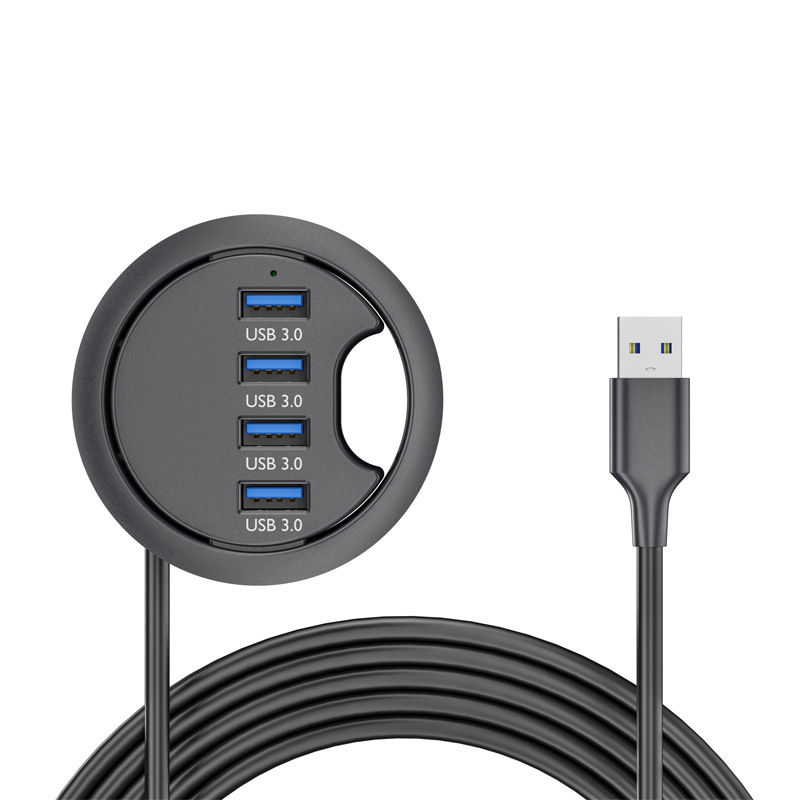Desk Setup Hub - แท่นวางคอมพิวเตอร์พร้อมฮับขยายพอร์ต USB 3.0 4 ช่อง ขนาด