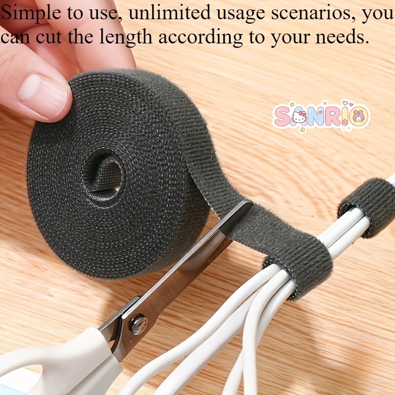 Cable Velcro Strap - สายรัดเคเบิลแบบมีกาวในตัว 2 ชิ้น, ชิ้นเดียวขนาด 5 ม.,