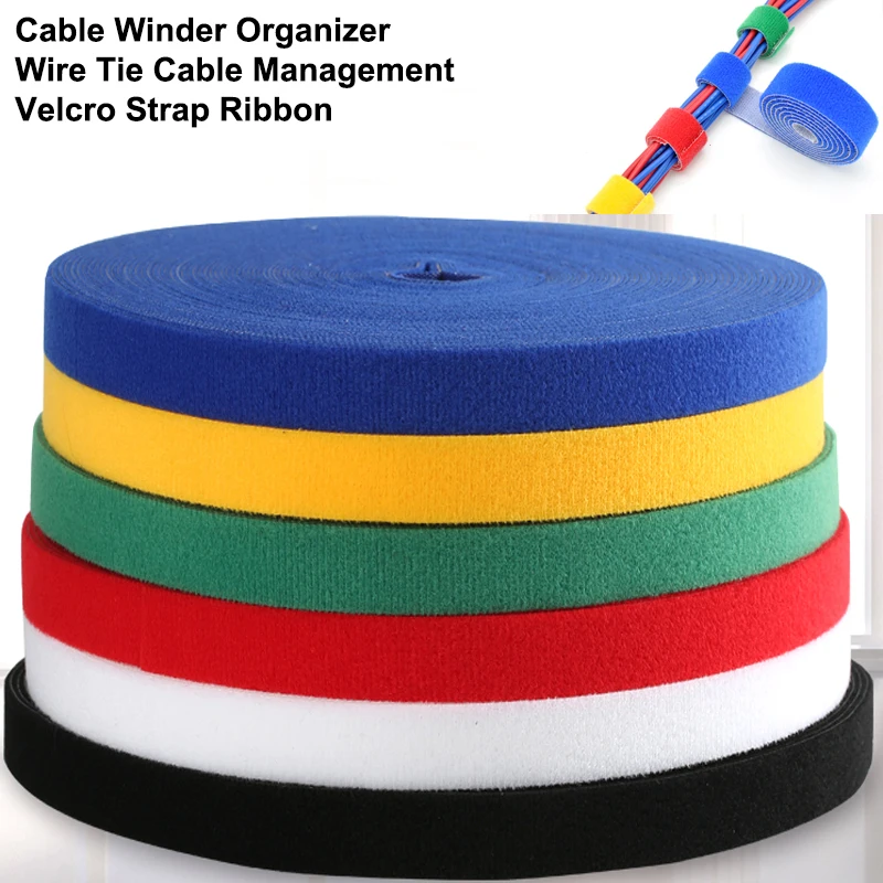 Cable Velcro Strap - 5M DIY ไนลอนแบบใช้ซ้ําได้ CABLE TIES Manager