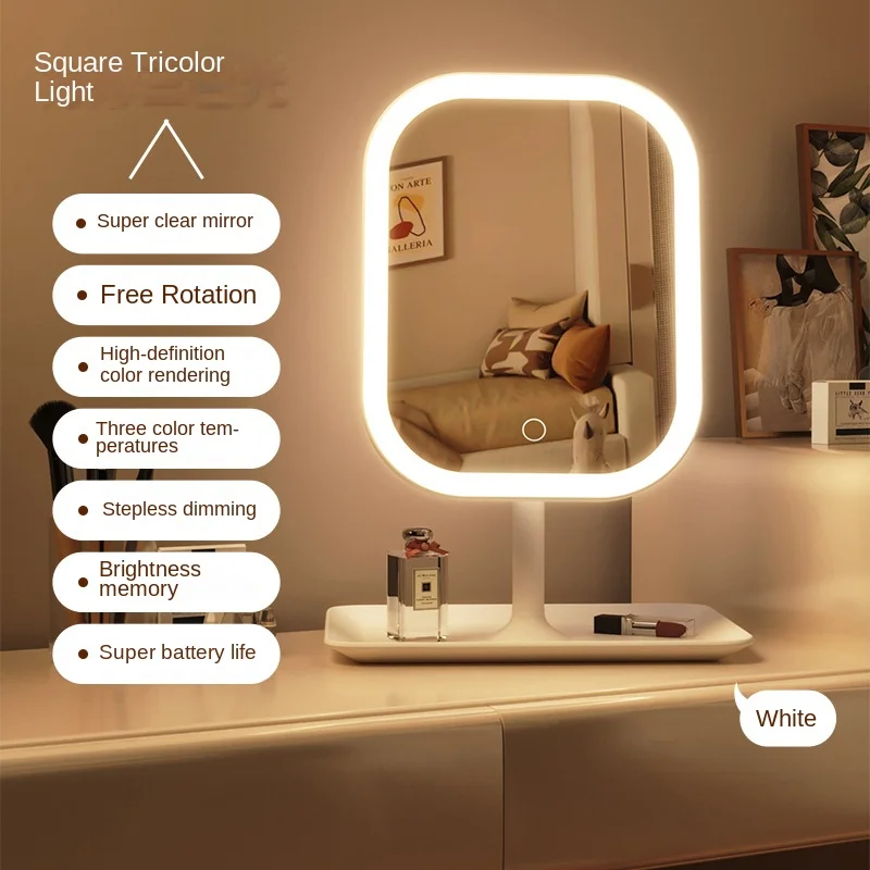 Desk Setup Lighting - ใหม่ LED โมเดิร์นเดสก์ท็อปวานิตี้มิเรอร์, แบบพกพา 3 สีไฟ