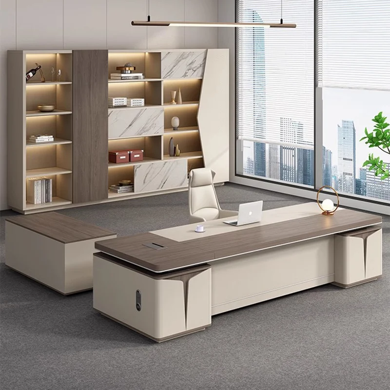 Desk Setup Corner - เฟอร์นิเจอร์โต๊ะทำงานสไตล์มินิมอล โต๊ะสำนักงาน โต๊ะทำงาน โต๊ะเสริม อุปกรณ์เสริมสำหรับการติดตั้ง ระบบอัตโนมัติ