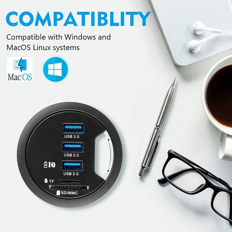 อะแดปเตอร์ฮับ3.0 USB 3/4พอร์ตส - Desk Setup Hub บทวิจารณ์และราคา