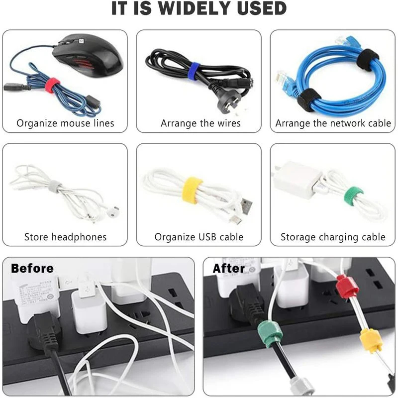 1/2/3 ชิ้น สายรัดจัดเก็บสายเคเ - Cable Velcro Strap บทวิจารณ์และราคา