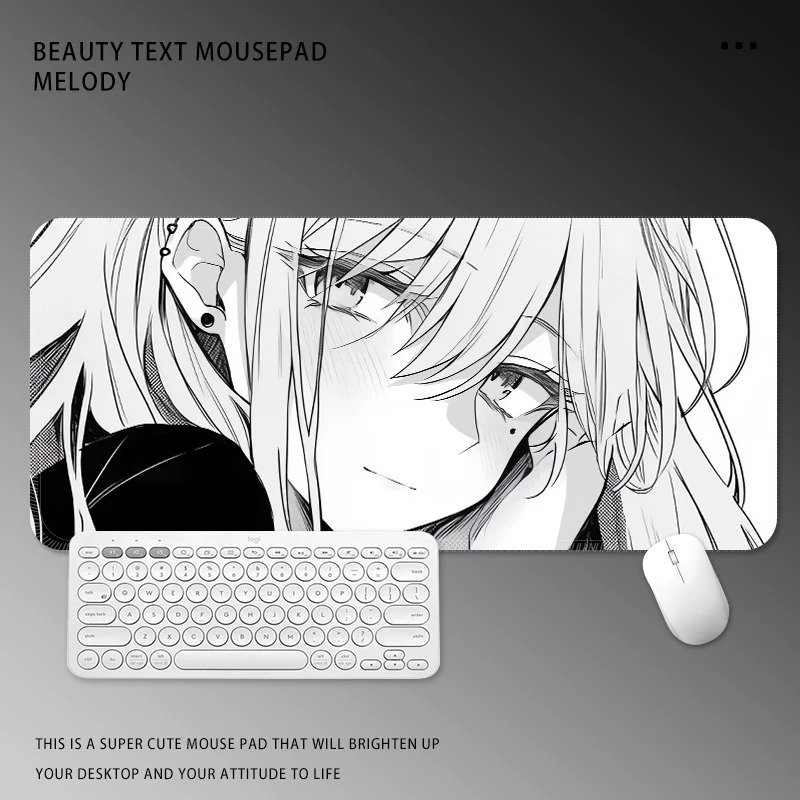 แผ่นรองเมาส์ลายการ์ตูนสาวขาวดำ - Desk Setup Black And White บทวิจารณ์และราคา