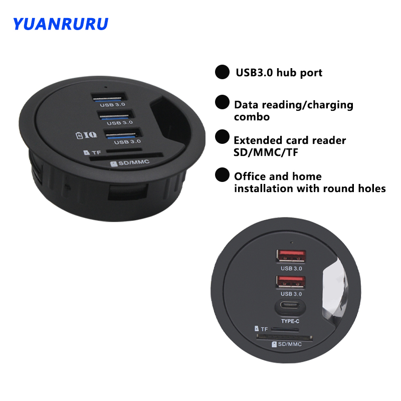 USB Hub USB 3.0 USB 2.0 Hub De - Desk Setup Hub บทวิจารณ์และราคา