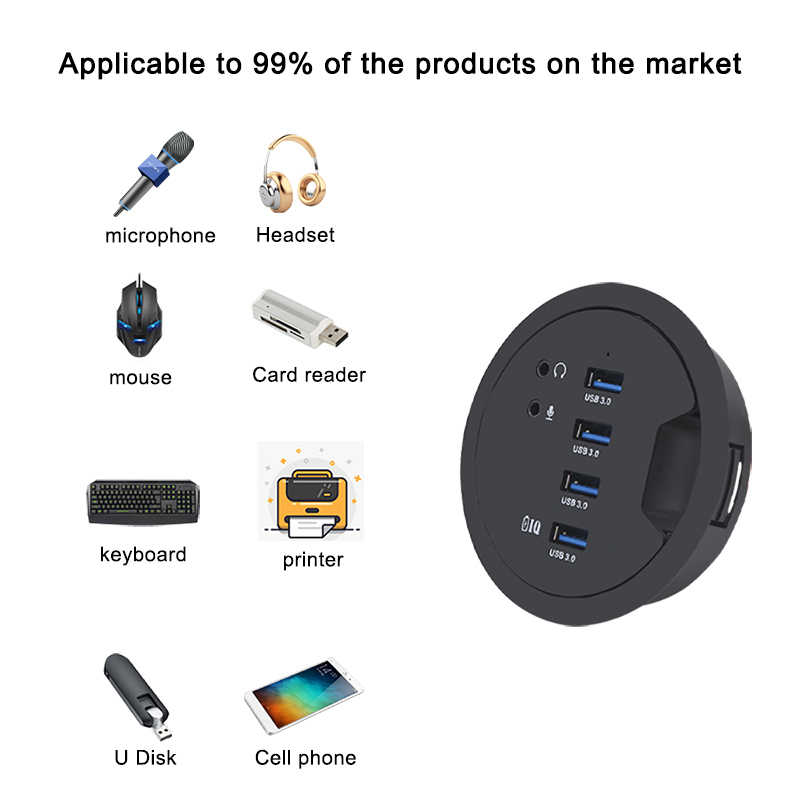 USB Hub USB 3.0 USB 2.0 Hub De - Desk Setup Hub บทวิจารณ์และราคา