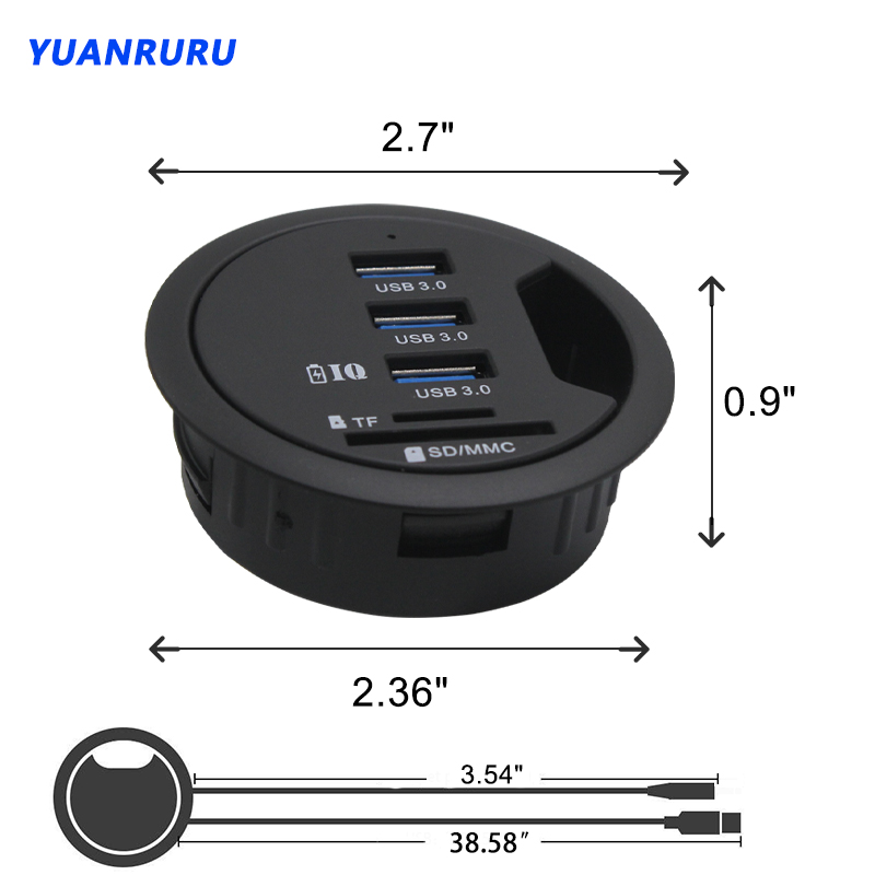 USB Hub USB 3.0 USB 2.0 Hub De - Desk Setup Hub บทวิจารณ์และราคา