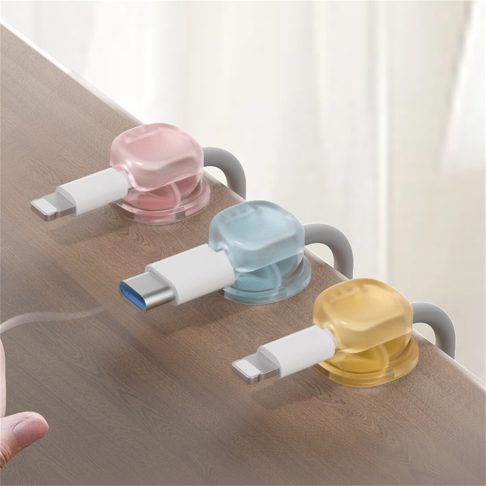 ที่เก็บสายแม่เหล็กโปร่งใส 3 สี - Desk Setup Organization บทวิจารณ์และราคา