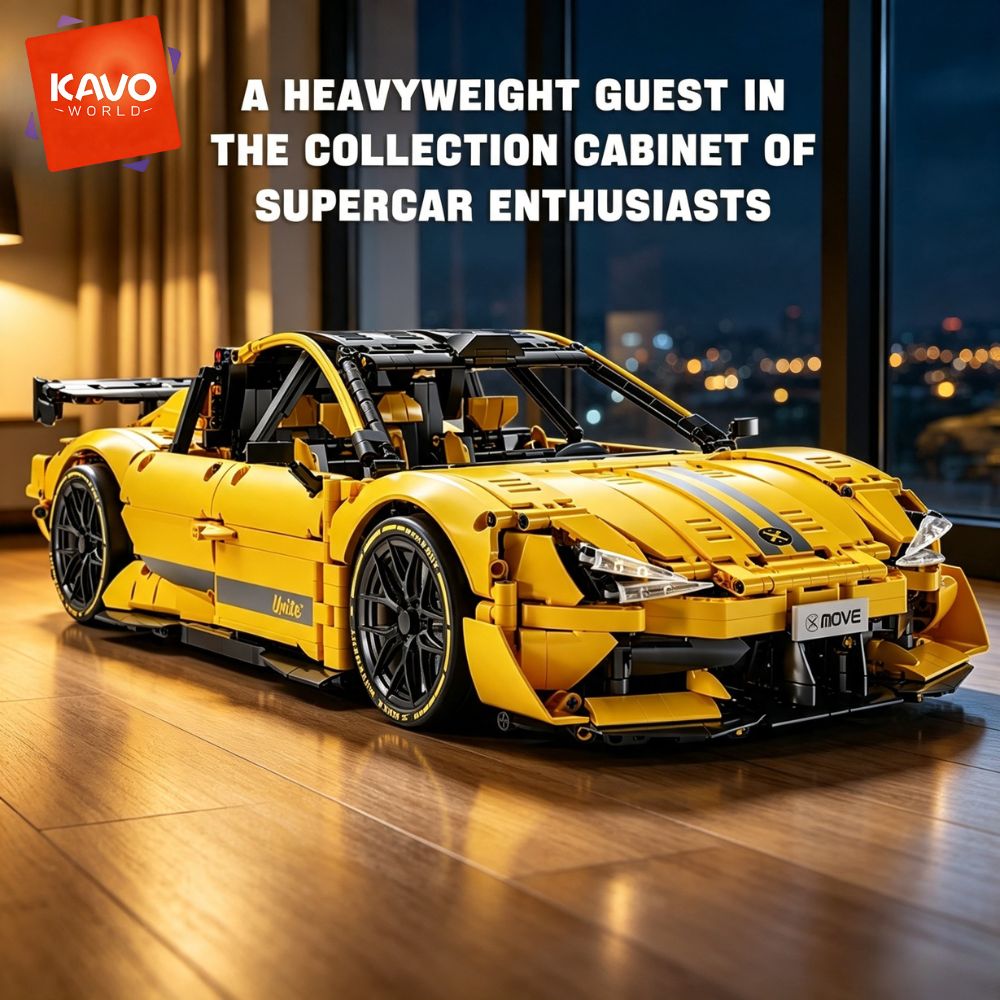 KAVOWORLD ชุดประกอบรถแข่งสีเหล - Yellow Desk Setup บทวิจารณ์และราคา