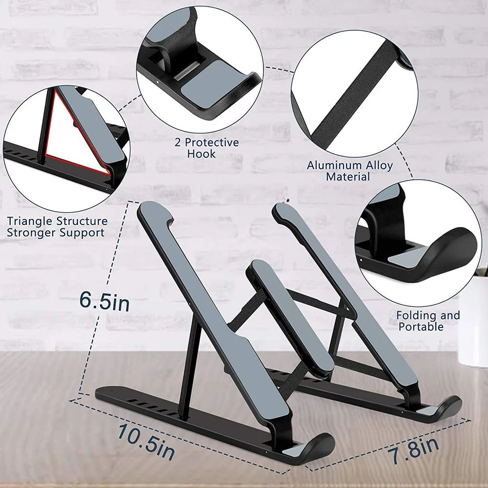 ขาตั้งแล็ปท็อปแบบพับได้ปรับโน้ - Desk Setup Macbook บทวิจารณ์และราคา