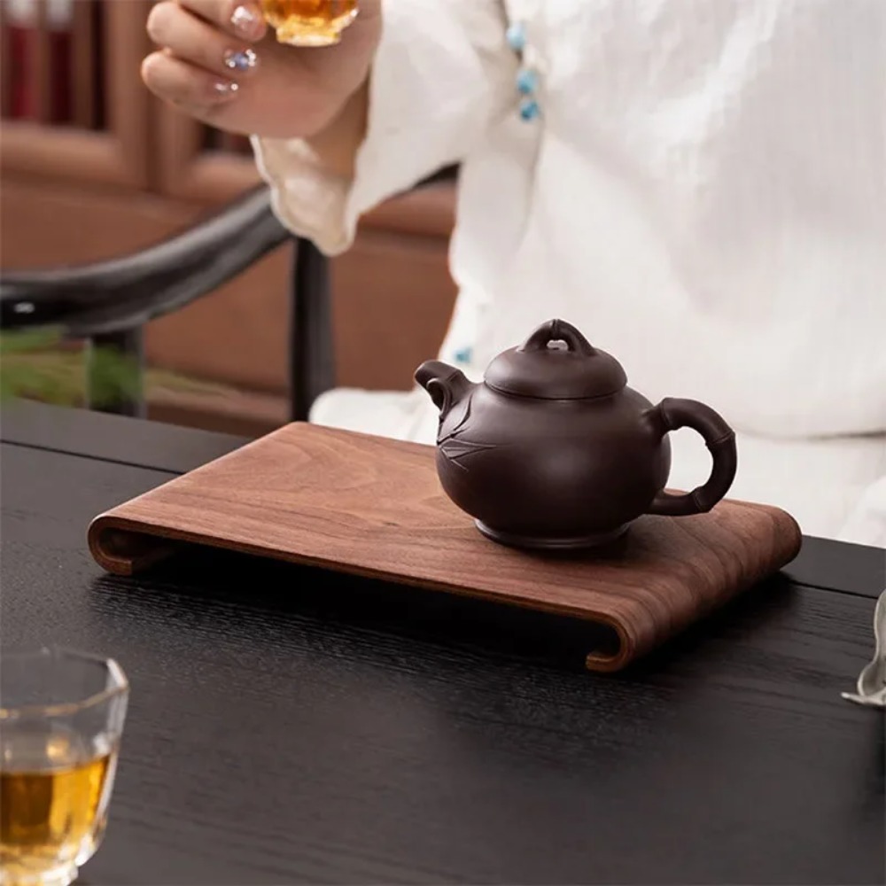 ถาดไม้สำหรับกาแฟและชา รูปทรงสี - Desk Setup At Home บทวิจารณ์และราคา