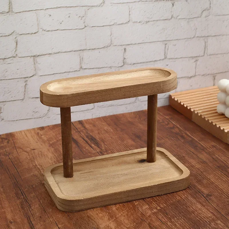 ชั้นวางของไม้ 2 ชั้น ชั้นวางขอ - Desk Setup Productivity บทวิจารณ์และราคา