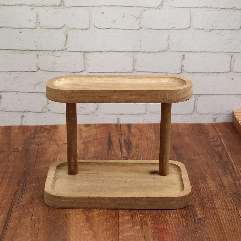 ชั้นวางของไม้ 2 ชั้น ชั้นวางขอ - Desk Setup Productivity บทวิจารณ์และราคา