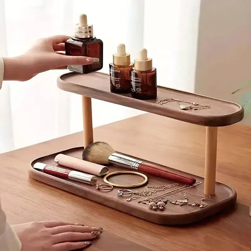 ชั้นวางของไม้ 2 ชั้น ชั้นวางขอ - Desk Setup Productivity บทวิจารณ์และราคา