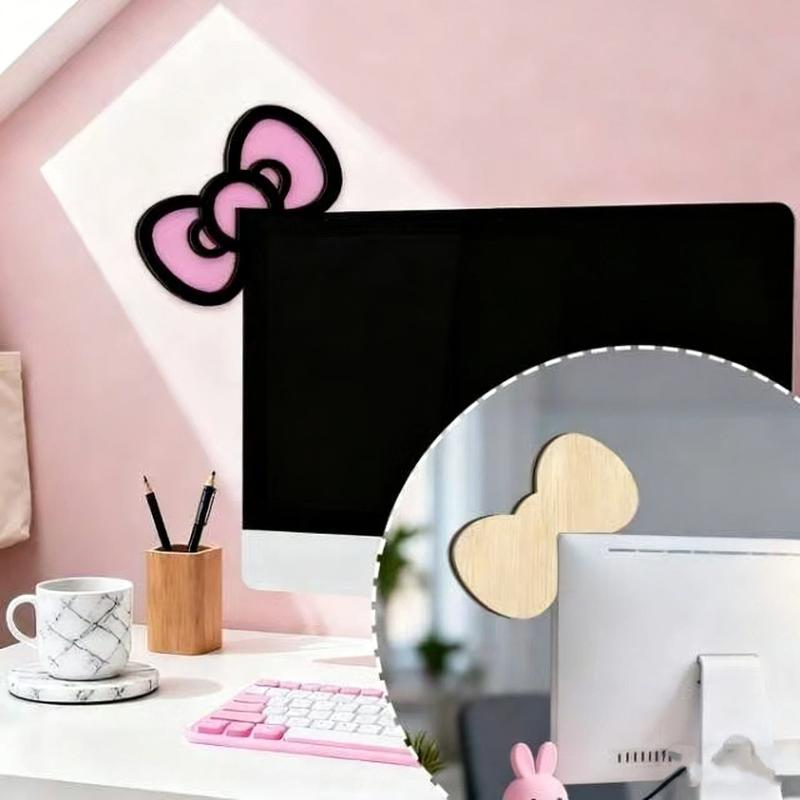 โบว์ไม้ตกแต่งหน้าจอ 1/2 ชิ้น น - Desk Setup Pegboard บทวิจารณ์และราคา