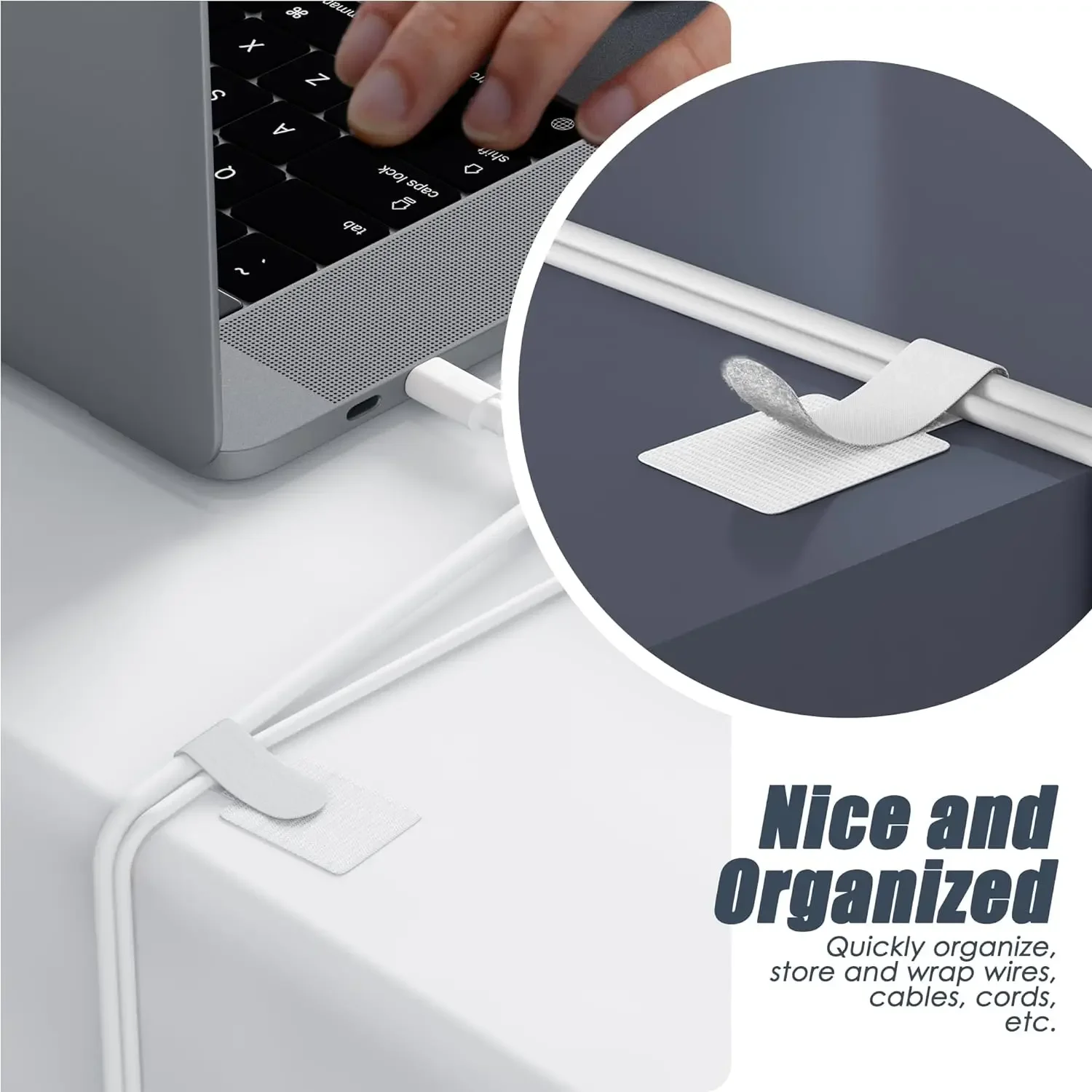 ใหม่ReusableสายผูกVelcro Ties  - Cable Velcro Strap บทวิจารณ์และราคา