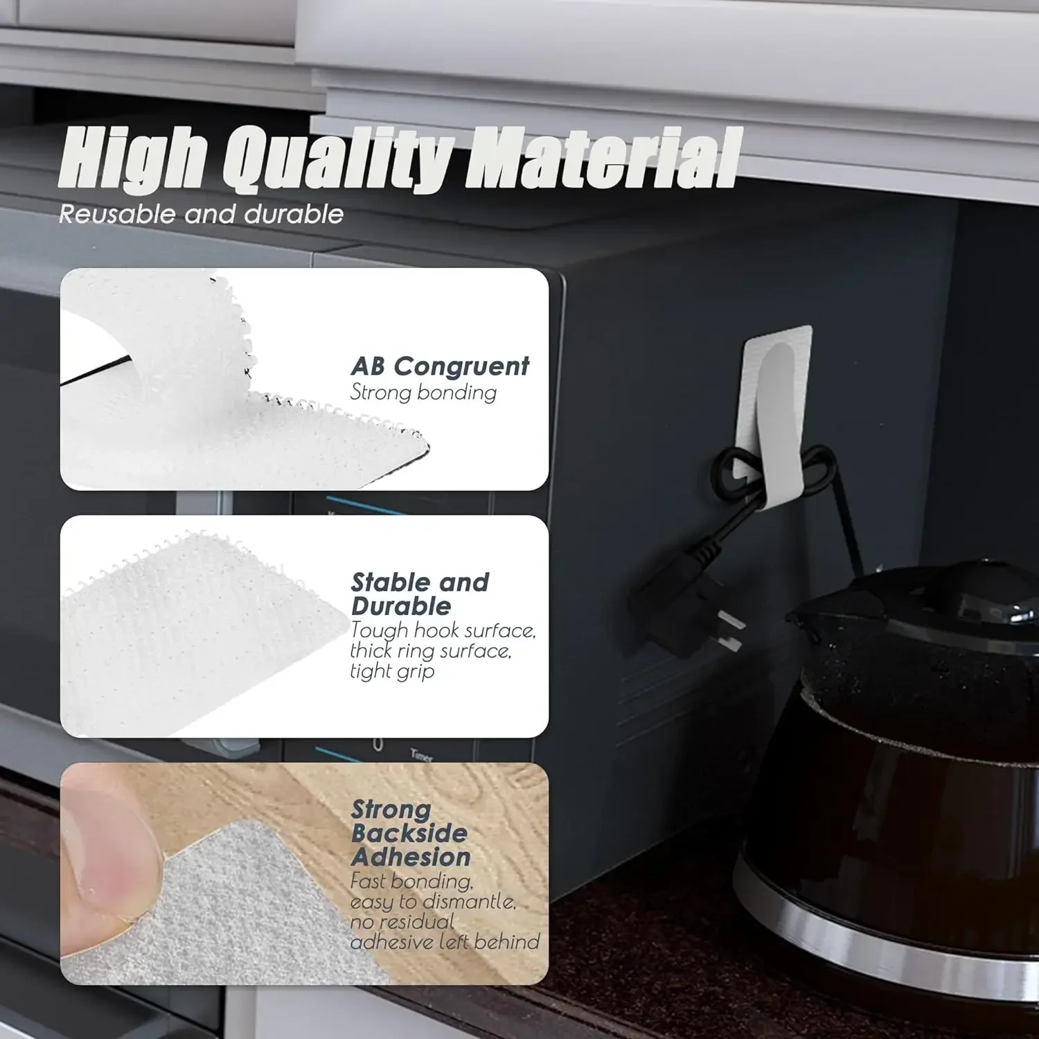 ใหม่ReusableสายผูกVelcro Ties  - Cable Velcro Strap บทวิจารณ์และราคา