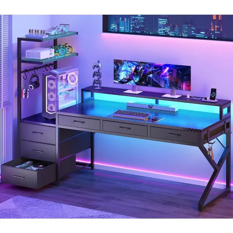 โต๊ะเกมมิ่งขนาด 55 นิ้ว พร้อมล - Desk Setup Corner บทวิจารณ์และราคา