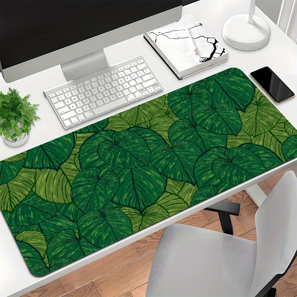 แผ่นรองเมาส์แบบขยายได้ลายใบไม้ - Desk Setup With Plants บทวิจารณ์และราคา