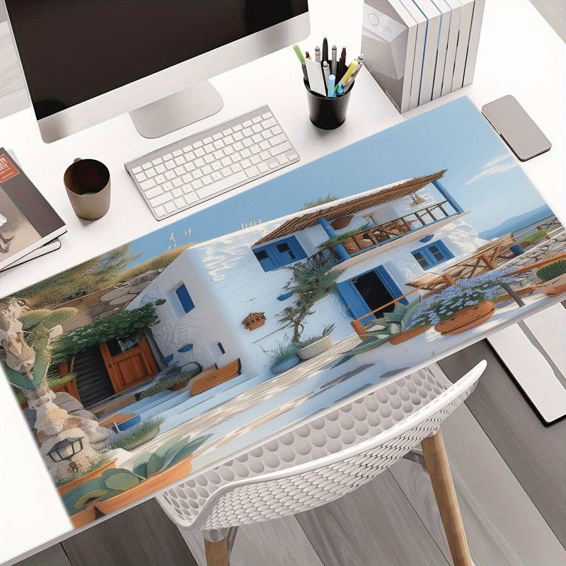 แผ่นรองเมาส์ลายเมดิเตอร์เรเนีย - Desk Setup With Plants บทวิจารณ์และราคา