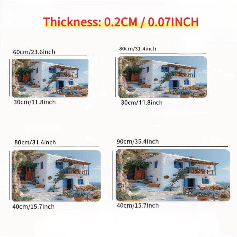 แผ่นรองเมาส์ลายเมดิเตอร์เรเนีย - Desk Setup With Plants บทวิจารณ์และราคา