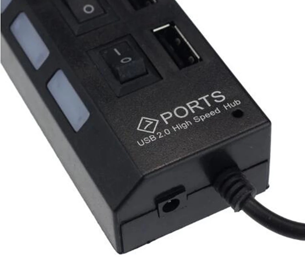 ฮับแยกพอร์ต USB 2.0 แบบ 7 พอร์ - Desk Setup Hub บทวิจารณ์และราคา