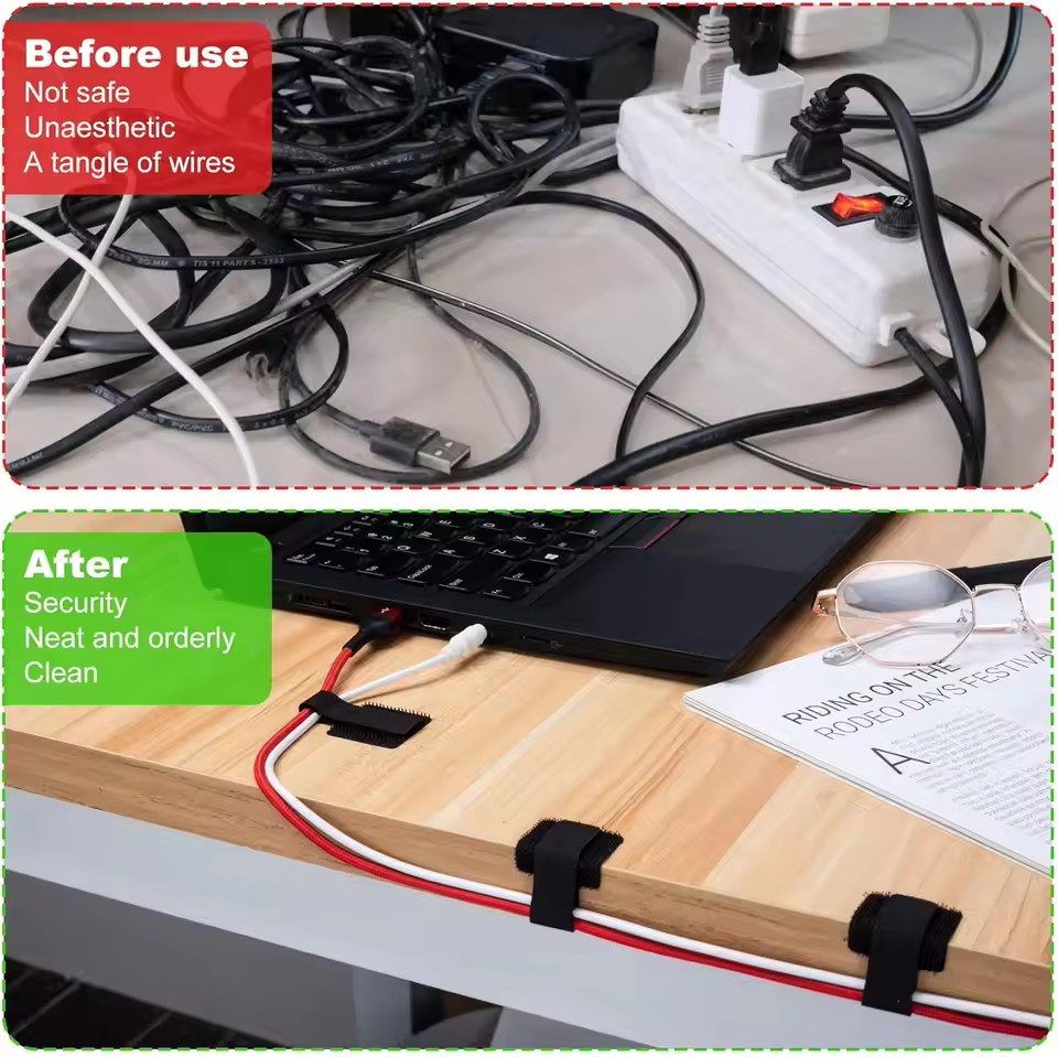 สายรัดเคเบิลแบบใช้ซ้ำได้ สายรั - Cable Velcro Strap บทวิจารณ์และราคา