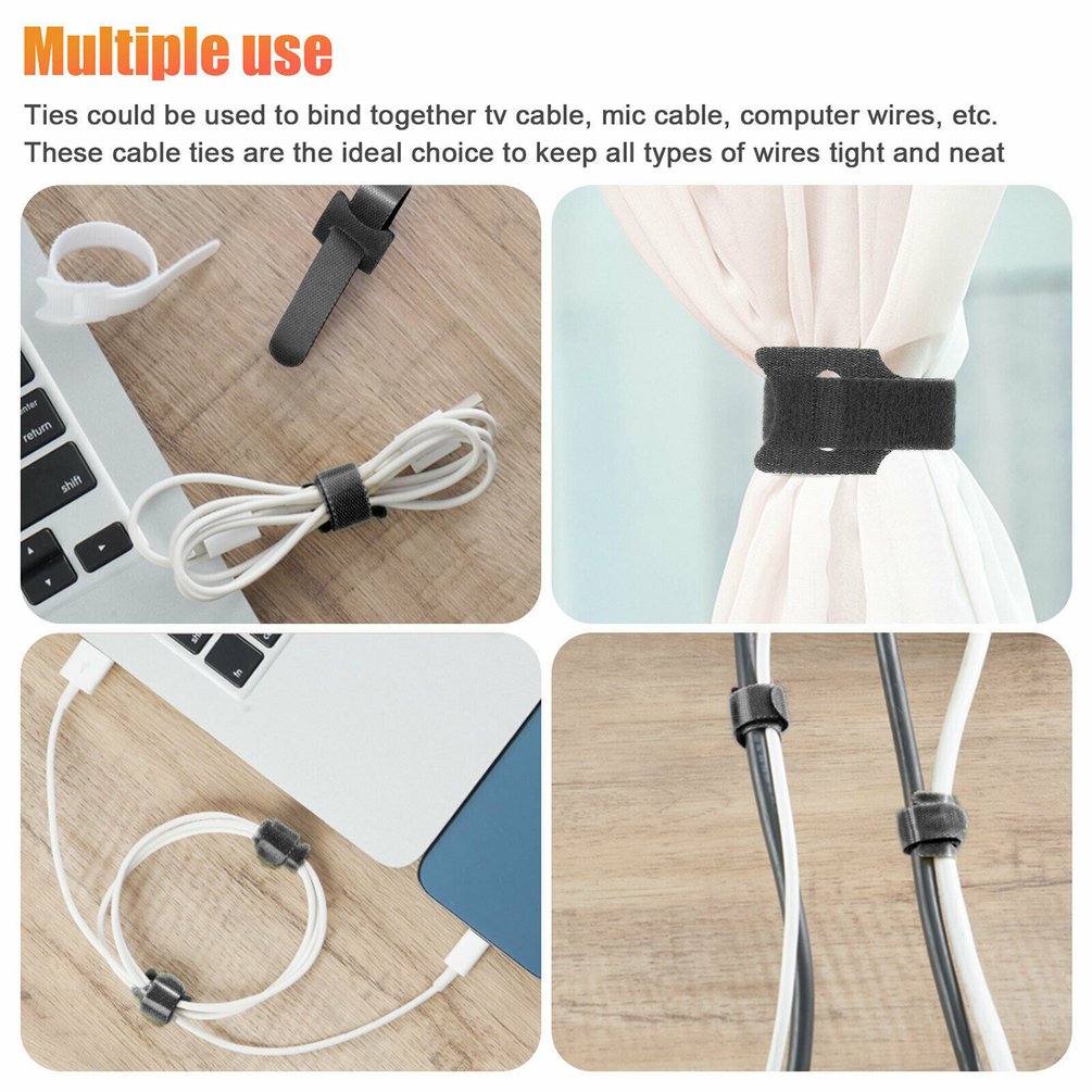 เวลโครสำหรับสายเคเบิล สายรัดเค - Cable Velcro Strap บทวิจารณ์และราคา