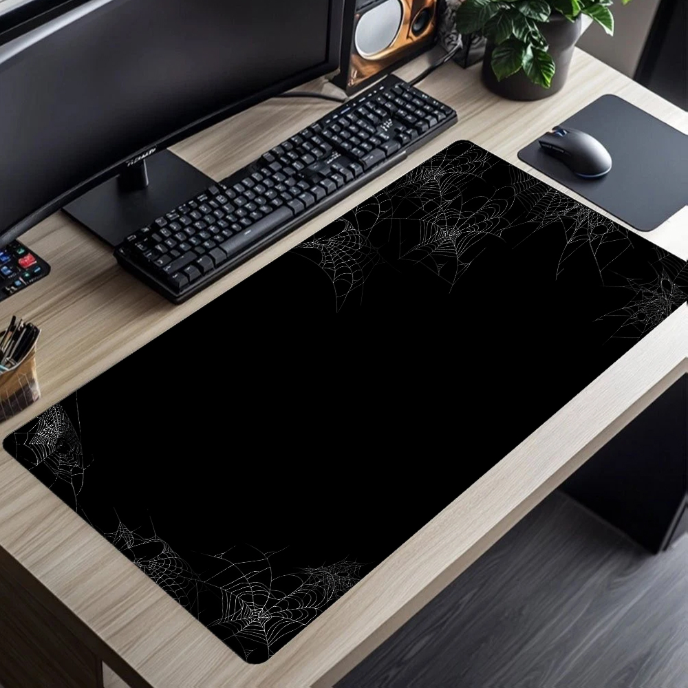 แผ่นรองเมาส์สีขาวดำแบบนามธรรมข - Desk Setup Black And White บทวิจารณ์และราคา