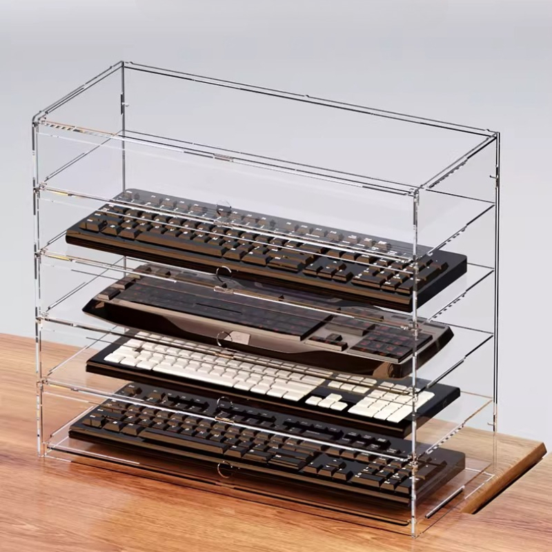 ตู้โชว์อะคริลิคใสกันฝุ่นระดับพ - Desk Setup Pegboard บทวิจารณ์และราคา