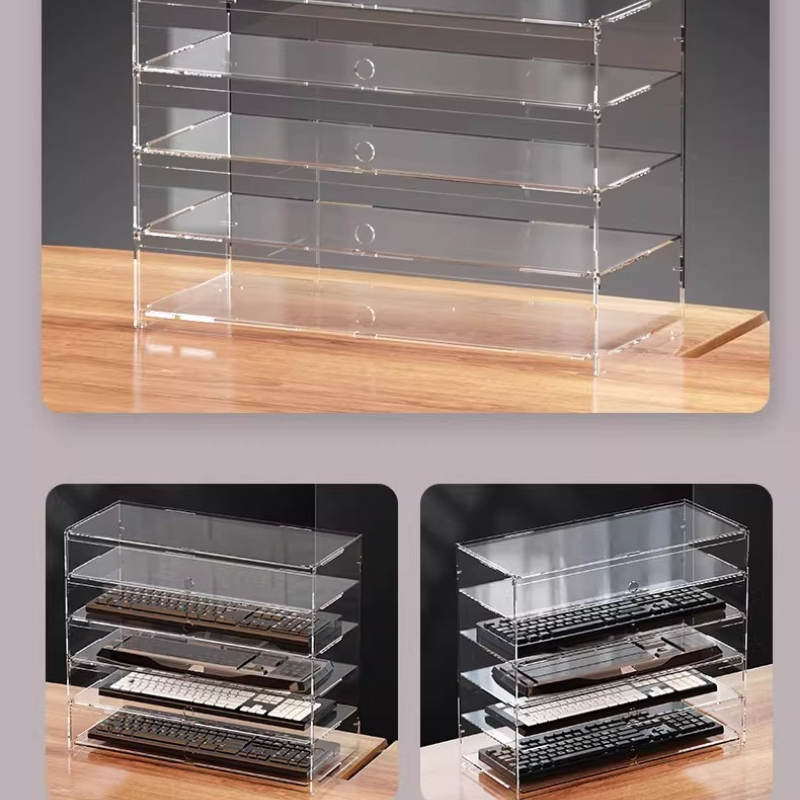 ตู้โชว์อะคริลิคใสกันฝุ่นระดับพ - Desk Setup Pegboard บทวิจารณ์และราคา