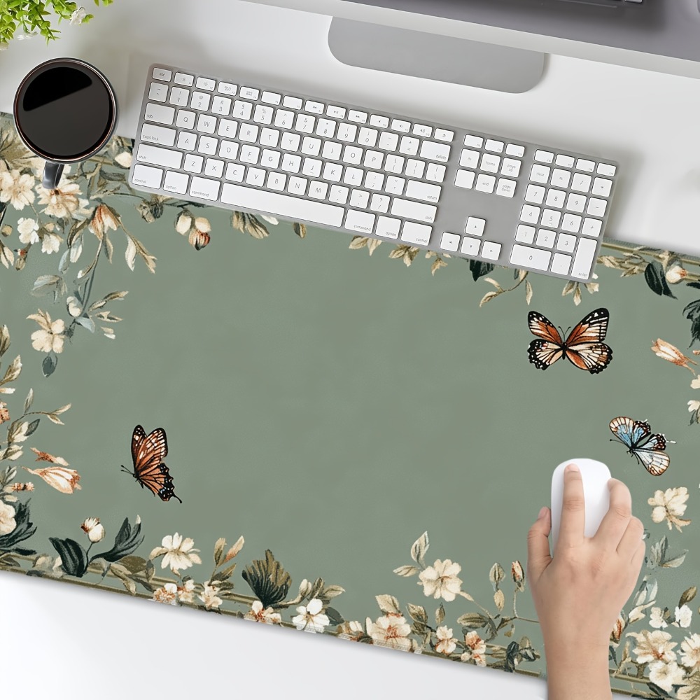แผ่นรองโต๊ะลายผีเสื้อและลายดอก - Desk Setup With Plants บทวิจารณ์และราคา