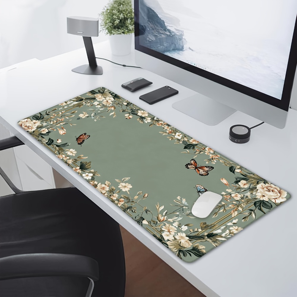 แผ่นรองโต๊ะลายผีเสื้อและลายดอก - Desk Setup With Plants บทวิจารณ์และราคา
