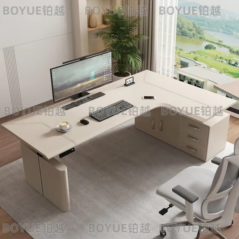 โต๊ะทำงานเข้ามุมรูปตัว L ปรับร - Desk Setup Corner บทวิจารณ์และราคา