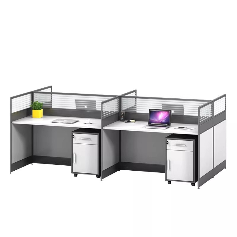 โต๊ะทำงานสำนักงานสีขาวสำหรับ 2 - Desk Setup Corner บทวิจารณ์และราคา