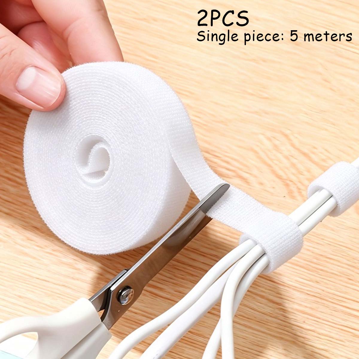 สายรัดเคเบิลแบบมีกาวในตัว 2 ชิ - Cable Velcro Strap บทวิจารณ์และราคา