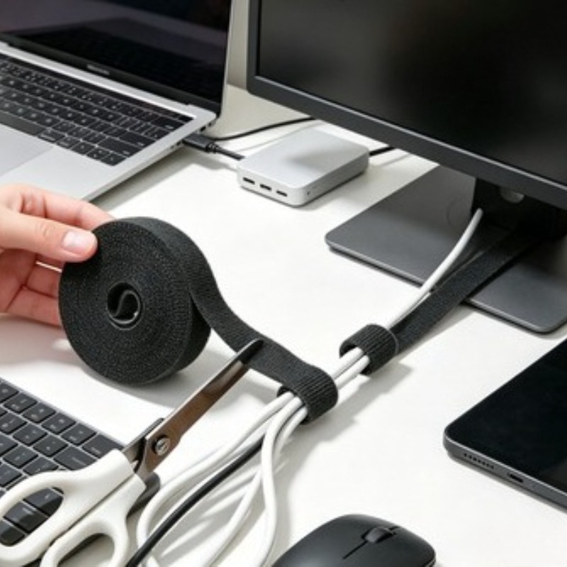 สายรัดเคเบิลแบบมีกาวในตัว 2 ชิ - Cable Velcro Strap บทวิจารณ์และราคา