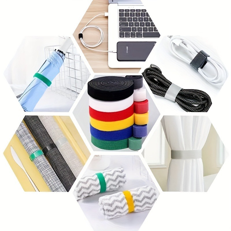 สายรัดเคเบิลแบบมีกาวในตัว 2 ชิ - Cable Velcro Strap บทวิจารณ์และราคา