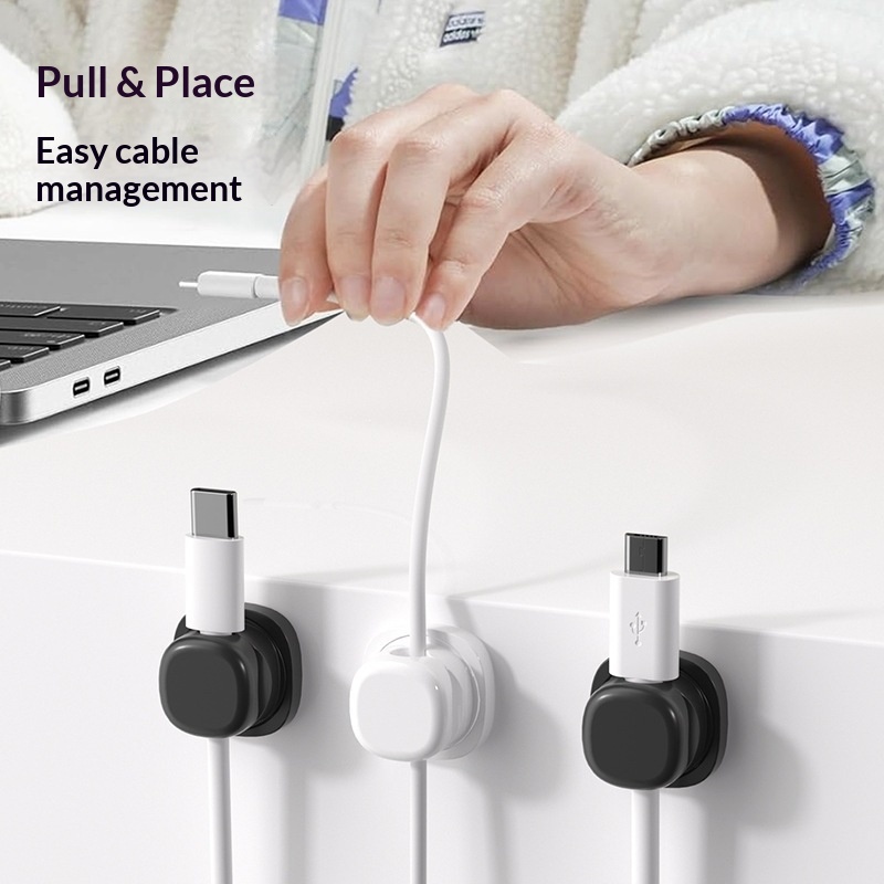 ที่เก็บสายเคเบิลแบบหมุนได้ 6 ช - Desk Setup Hub บทวิจารณ์และราคา