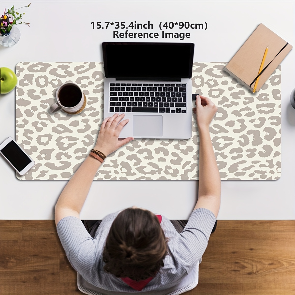 แผ่นรองเมาส์ลายเสือดาวสีเบจ ขน - Desk Setup Beige บทวิจารณ์และราคา