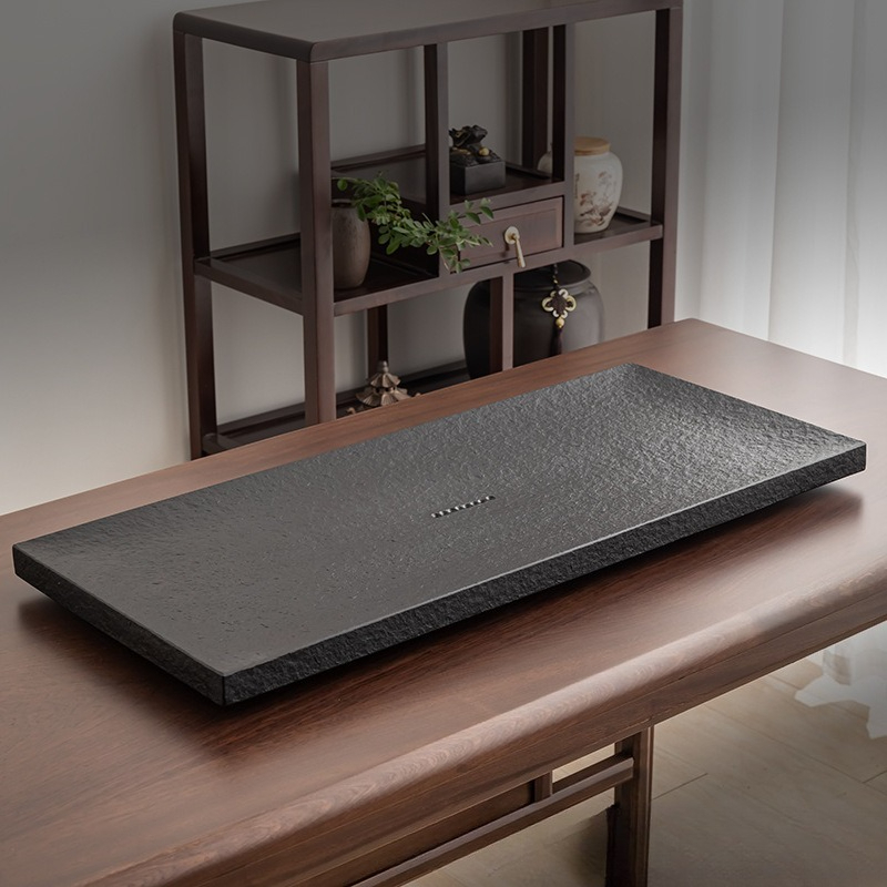 ถาดชาหินสีดำธรรมชาติ ชุดชงชาจี - Desk Setup At Home บทวิจารณ์และราคา