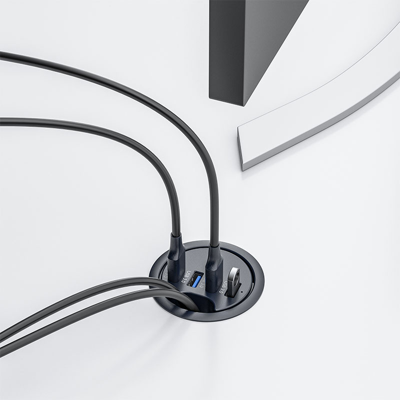 USB HUB 3.0 Mount Desktop Dock - Desk Setup Hub บทวิจารณ์และราคา