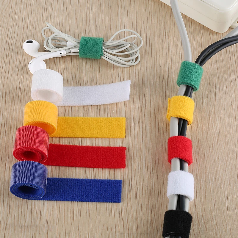 5M DIY ไนลอนแบบใช้ซ้ําได้ CABL - Cable Velcro Strap บทวิจารณ์และราคา
