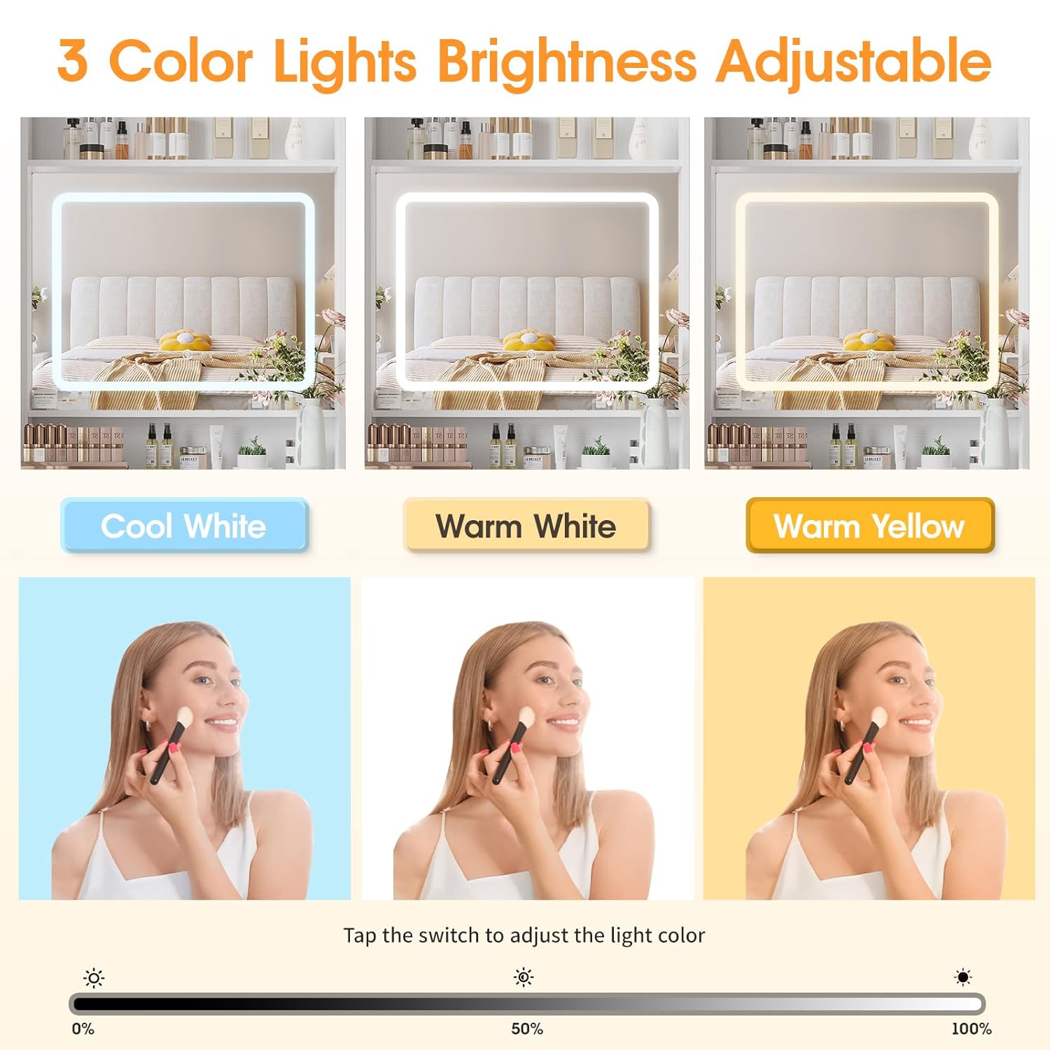 โต๊ะเครื่องแป้งพร้อมกระจกและไฟ - Desk Setup In Small Bedroom บทวิจารณ์และราคา