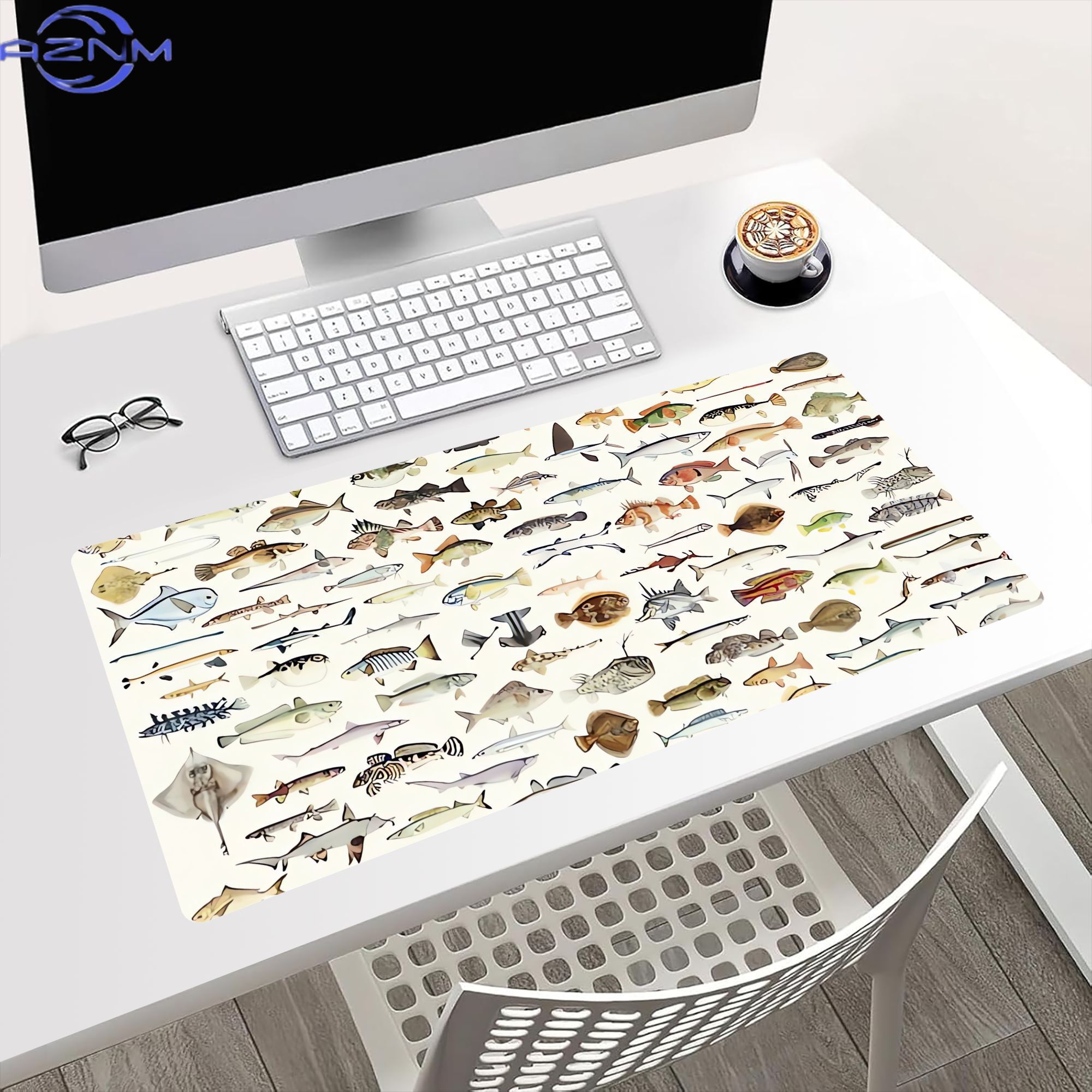 แผ่นรองโต๊ะรูปปลาสำหรับโต๊ะที่ - Desk Setup Corner บทวิจารณ์และราคา