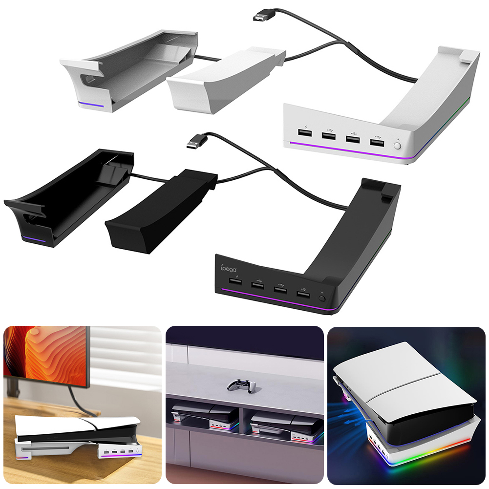 แท่นวางคอนโซลเกมแนวนอนพร้อมโหม - Desk Setup Hub บทวิจารณ์และราคา